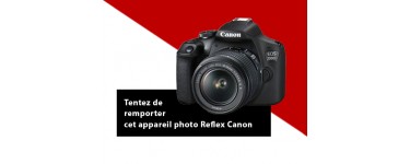 Rakuten: 1 appareil photo Reflex Canon EOS 2000D Noir avec un objectif EF-S 18-55 mm à gagner