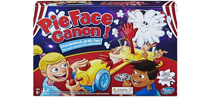 Amazon: Jeu de société Pie Face Canon Hasbro à 13,94€