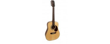 Woodbrass: Guitare acoustique Cort Earth 70-12 Natural Open Pores - 12 cordes en solde à 199€