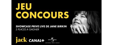 Canal +: Des invitations pour voir en ligne le showcase de Jane Birkin à gagner
