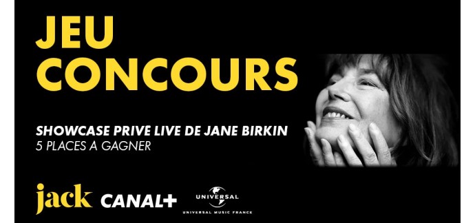 Canal +: Des invitations pour voir en ligne le showcase de Jane Birkin à gagner