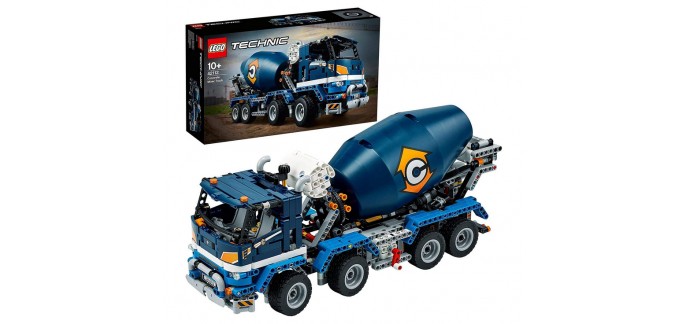 Amazon: Kit de construction LEGO Technic Le camion bétonnière 42112 à 84,99€