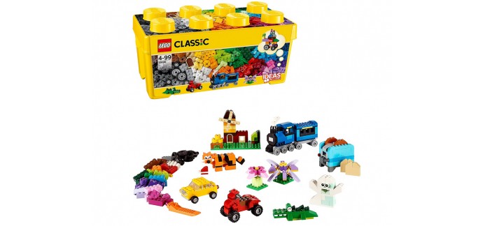 Amazon: Jeu de Construction LEGO Classic Boîte à Briques Créative Moyenne 10696 à 18,74€