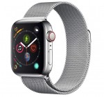 Amazon: Apple Watch Series 4 (GPS + Cellular) en Acier Inoxydable de 40 Mm avec Bracelet - Milanais à 399€