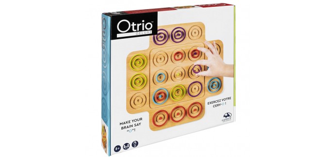 Amazon: Jeu de société Otrio version bois - Marbles à 26,14€