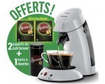 Cdiscount: Machine à café PHILIPS SENSEO HD6554/53 + boîte de rangement + 2 paquets de café Senseo à 39,99€