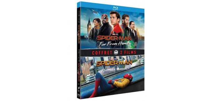 Amazon: Coffret 2 films Spider-Man Homecoming + Far From Home en Blu-Ray à 12,99€