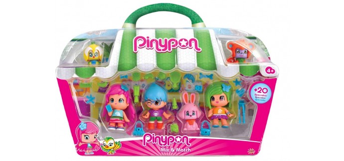 Amazon: Coffret 4 Figurines City Splash Toys PINYPON à 14,99€