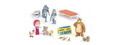Amazon: Coffret Masha et Michka 7 Figurines + Accessoires à 8€