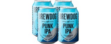BrewDog: 1 pack de 4 bières Brewdog Punk IPA 4 x 330ml offert gratuitement (livraison: 1,95€)