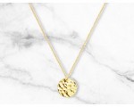 Nuxe: Un collier médaillon martelé doré (chaîne L450 x 1mm) offert dès 50€ d'achat
