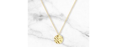 Nuxe: Un collier médaillon martelé doré (chaîne L450 x 1mm) offert dès 50€ d'achat