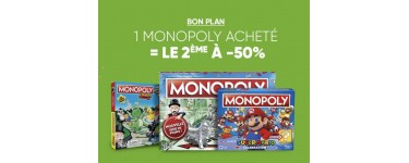 Fnac: 1 Monopoly acheté = le 2ème à -50%