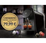 L'Or Espresso: Machine à café L'OR BARISTA® + 100 capsules à 79,99€