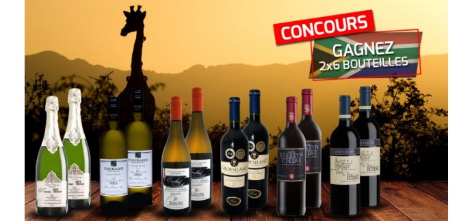 Relais du Vin & Co: 2 coffrets de 6 bouteilles de vin du vignoble sud-africain à gagner