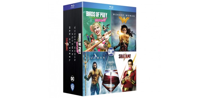 Amazon: Coffret Blu-Ray 5 Films DC Comics à 20€
