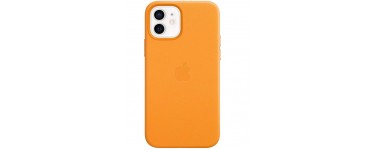 Amazon: Apple Coque en Cuir avec MagSafe pour iPhone 12 Mini - Pavot de Californie à 61,99€