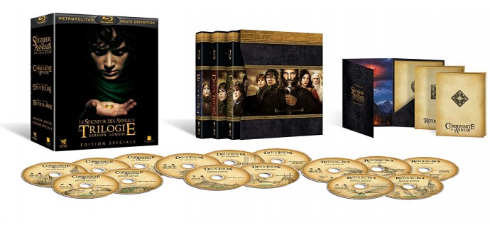 Amazon: Coffret Blu-Ray Trilogie Le Seigneur des Anneaux - 15 disques à 30,99€