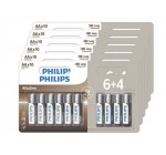 Fnac: Lot de 40 piles alcalines Philips AA ou AAA 4 packs de 6+4 à 8,99€