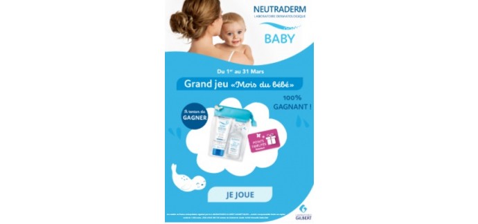 Laboratoires Gilbert: Des trousses de 2 produits de soins bébé Neutraderm, des points de fidélité à gagner