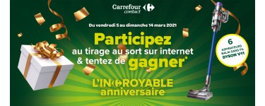 Carrefour: 6 aspirateurs balais Dyson V11 Absolute Extra PRO à gagner