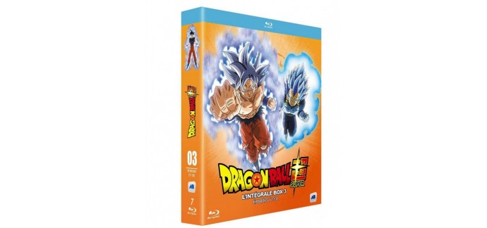 Amazon: Coffret Blu-Ray Dragon Ball Super : L'intégrale Box 3 - Épisodes 77-131 à 17,39€