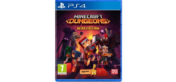 Amazon: Minecraft Dungeons Hero Edition sur PS4 à 19,99€