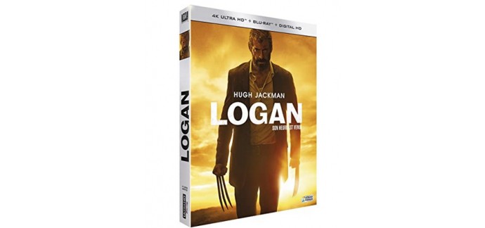 Amazon: Coffret Blu-Ray Logan (Blu-ray 4K Ultra HD + Blu-ray + Digital HD) à 15,99€