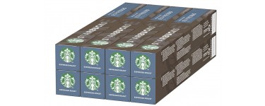 Amazon: Lot de 80 capsules Starbucks Espresso Roast By Nespresso à 18,96€