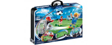 Amazon: Playmobil Grand Terrain de Football Transportable - 70244 à 54€