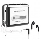 Amazon: Magnétophone Portable et Cassette Audio convertisseur MP3 à 19,99€