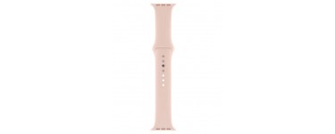 Amazon:  Apple Watch Bracelet Sport rose des sables (40mm) - S/M et M/L à 39,99€