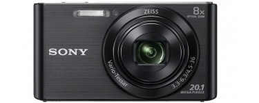 Amazon: Appareil Photo Numérique Sony DSCW830 , 20.1Mpix, Zoom Optique 8x, Stabilisation Optique à 119€