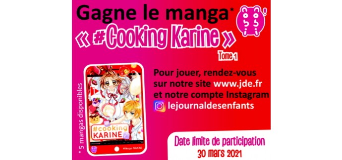 JDE: 5 mangas "#Cooking Karine" à gagner