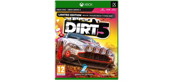 Amazon: Dirt 5 Edition Limitée pour Xbox One - Xbox Serie X à 33,69€