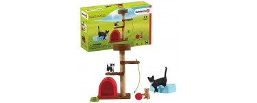 Amazon: Figurines Schleich Playset Divertissement pour Chats Mignons Farm World à 14,99€