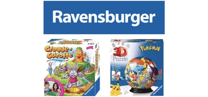 Cdiscount: 1 jeu ou puzzle Ravensbuger acheté parmi une sélection = le 2e 100% remboursé (le moins cher)