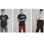JACK & JONES: 4 t-shirts achetés = -40%, 3 = -30% ou 2 = -20%