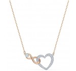 Amazon: Collier Swarovski Infinity Heart, blanc, finition mix de métal à 79,20€