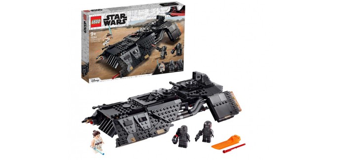 Amazon: LEGO Star Wars Vaisseau de transport des Chevaliers de Ren avec minifigurines Ray - 75284 à 55,99€
