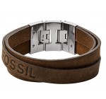 Amazon: Bracelet Fossil large brun multi rangs JF03188040 à 29€