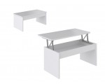 BUT: Table basse plateau relevable Yana Blanc à 49,50€