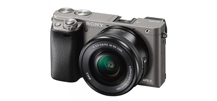 Amazon: Appareil Photo numérique hybride Sony ILCE-6000LH - Objectif rétractable 16-50 mm à 539,82€