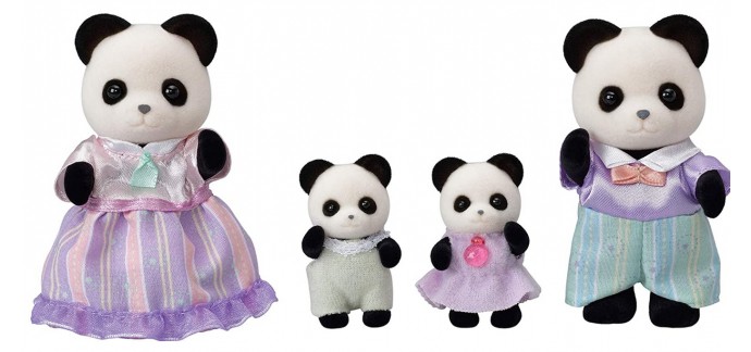 Amazon: Figurines Sylvanian Families - La Famille Panda, 4 Figurines à 18,49€