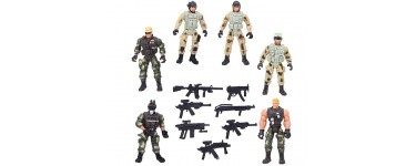 Amazon: 6 figurines soldats militaires avec des armes à 12,59€
