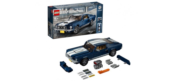 Fnac: LEGO Creator Expert Ford Mustang 10265 à 120,99€