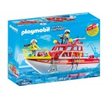 Amazon: Playmobil Bateau de Sauvetage et Pompiers - 70147 à 21,99€