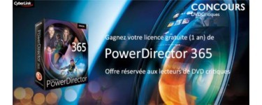 DVDCritiques: 1 licence d'un an pour le logiciel "PowerDirector 365" à gagner