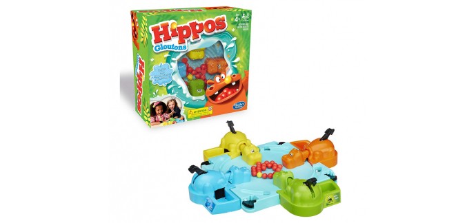 Amazon: Jeu de société pour enfants Hippos Gloutons Hasbro à 10€