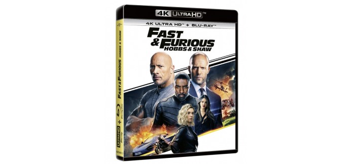 Amazon: Fast & Furious : Hobbs & Shaw en 4K Ultra HD + Blu-Ray à 9,99€